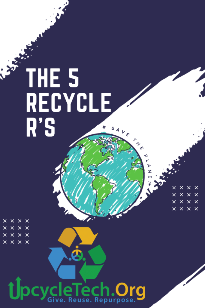 The FIVE Recycle R’s – UpcycleTech – Small Steps for a Greener Life
